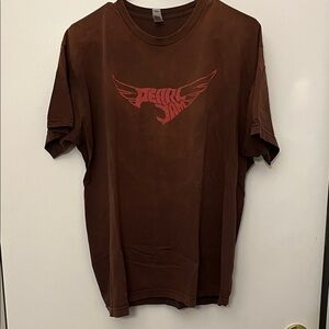 Pearl Jam Vote For Change 2004 Concert T-Shirt Gob Roberts Death Cab Brown XL